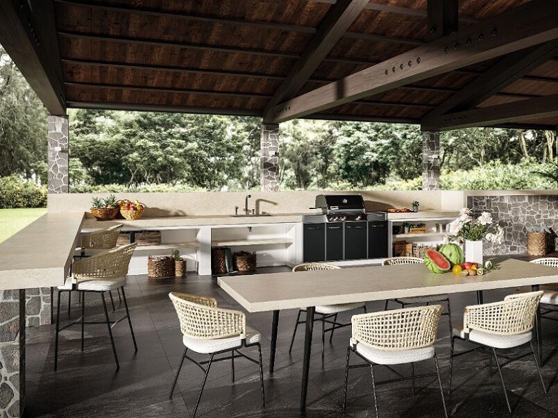 Porcelain kitchen countertops
