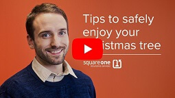 Thumbnail of the Christmas trees fire safety YouTube video