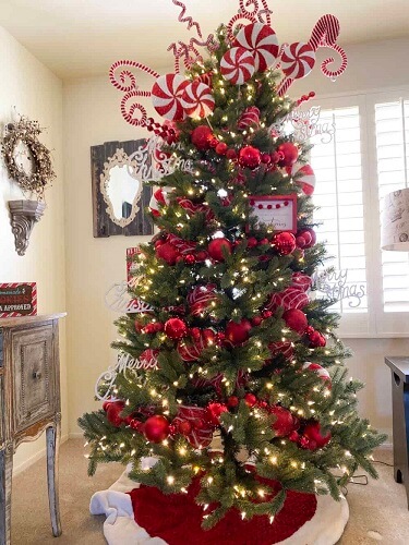 Candy cane Christmas tree