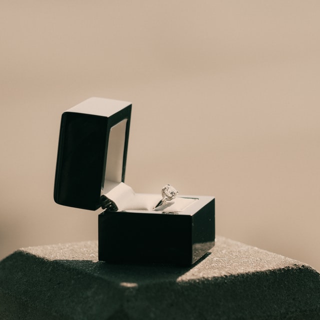 An engagement ring